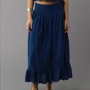 American Eagle Outfitters Dark Blue Maxi Skirt
